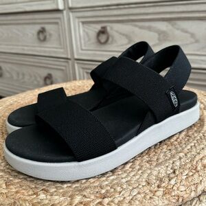 Keen Elle Backstrap Women’s Black Stretchy Elastic Sandals